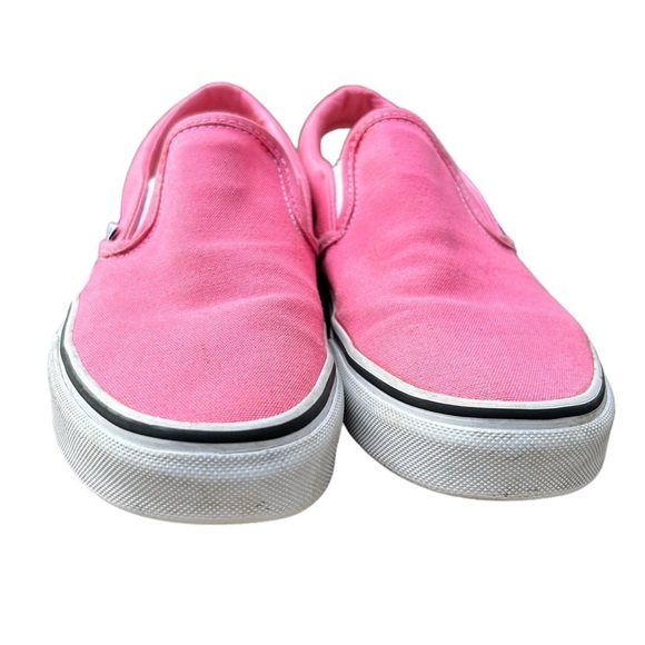 Vans Off the Wall Classic Slip on Sneaker Rare Neon Knockout Pink Women’s Size 7 - Picture 5 of 10